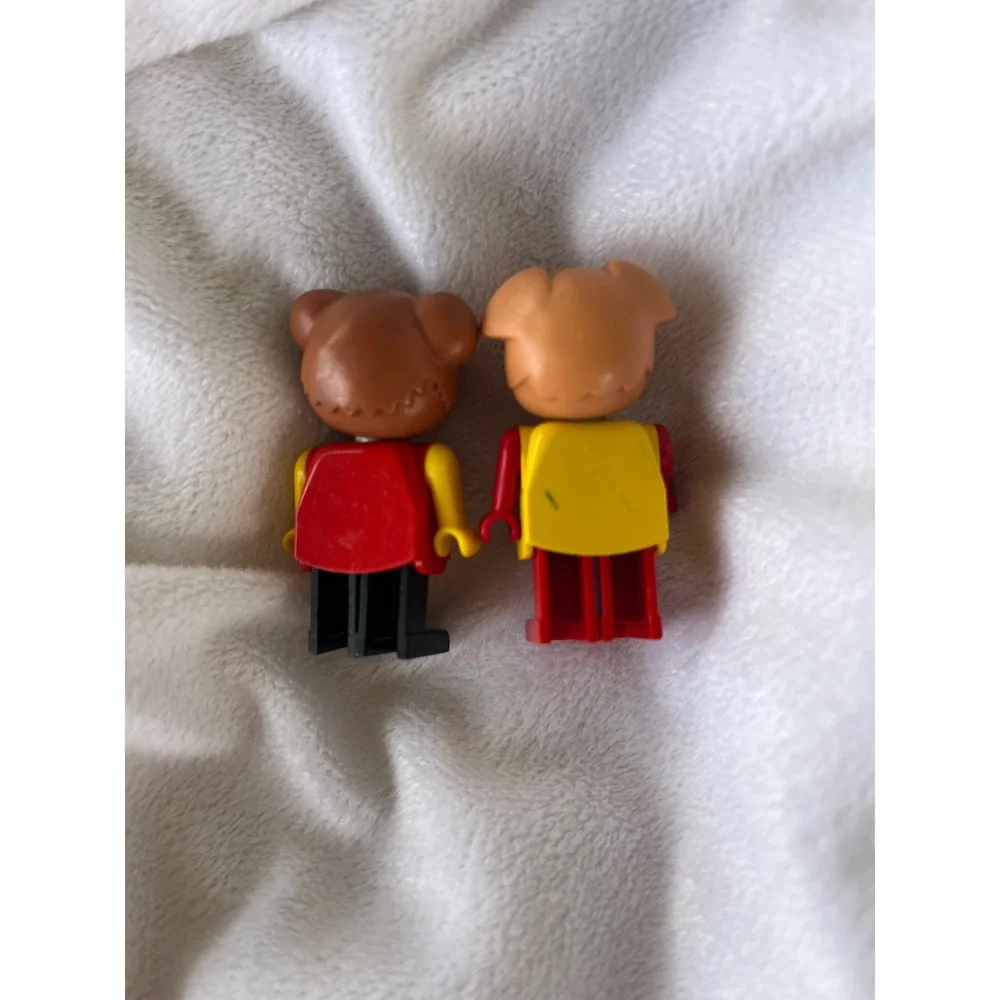Vintage LEGO Fabuland Minifigures Bernard Bear and Patricia Pig 1980s Retro Toys